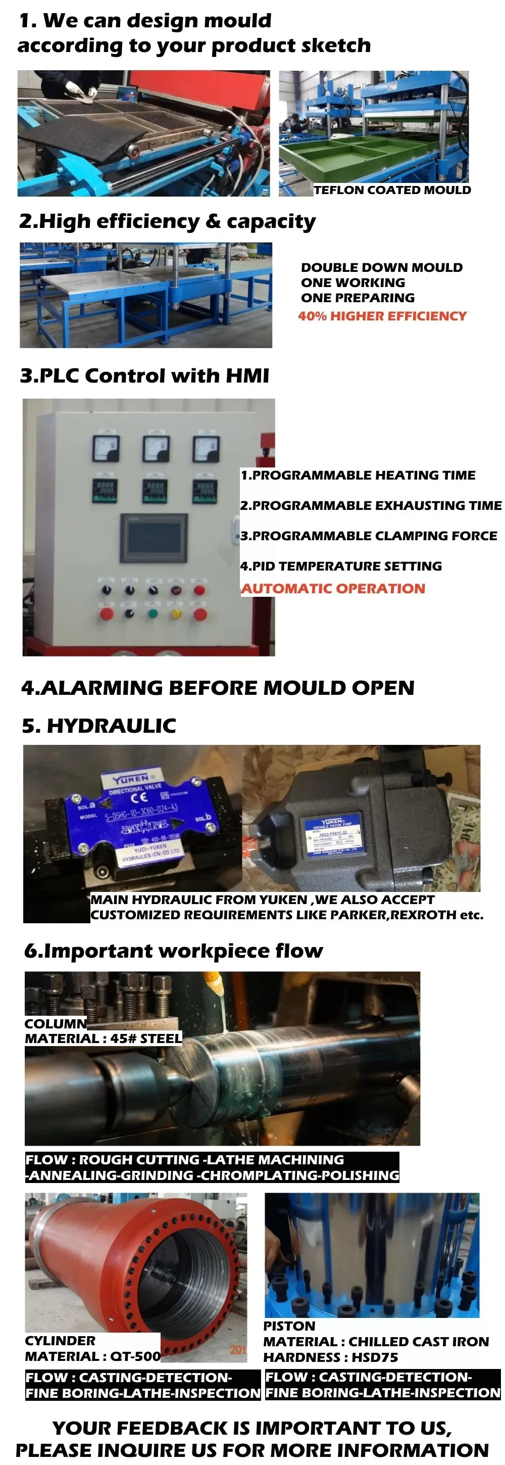 Rubber Brake Pad Making Machine Hydraulic Press Machine