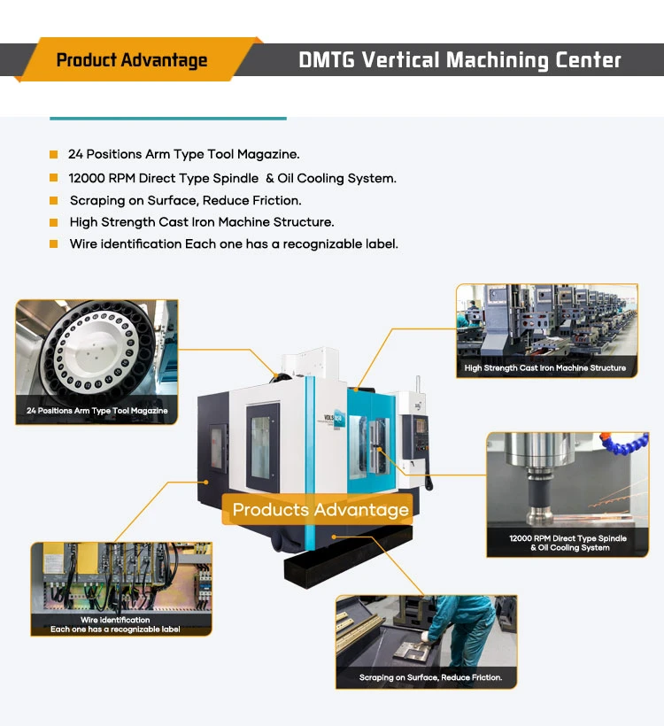 13 Months Warranty Vertical Machining Center Dmtg CNC Lathe Machine