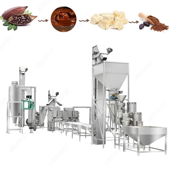 Lfm Cacao Bean Mass Nibs Pasta di liquore Polvere Smerigliatrice Macchina per la lavorazione Impianto Linea di produzione di cacao dado